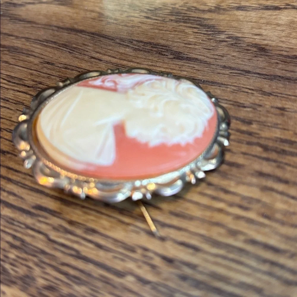 Vintage Costume Cameo Pin